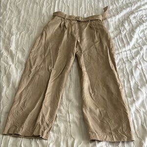 & Other Stories Khaki Pants with Belt